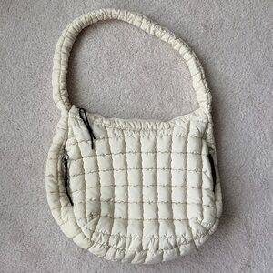 Quilted Puffer Hobo Shoulder Bag
